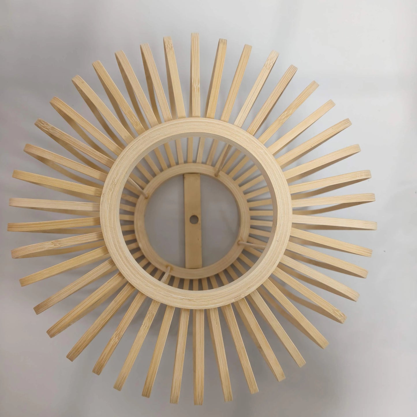 Scandinavian Slatted Wood Pendant Light Shade | Minimalist Design – M11/E26/E27