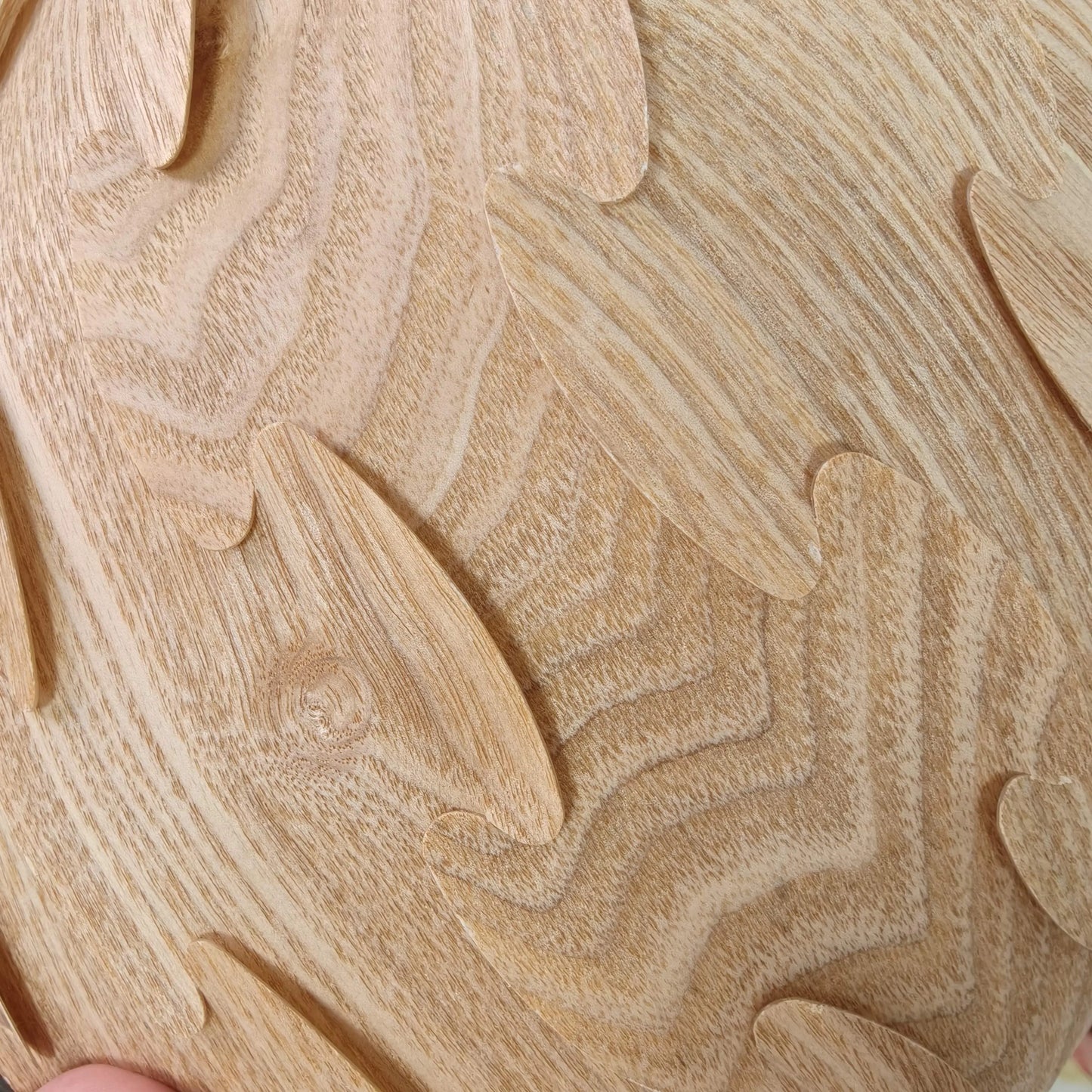 Nordic Egg-Shaped Wooden Pendant Light Shade for Kitchen Island & Bedside  – E27/E26