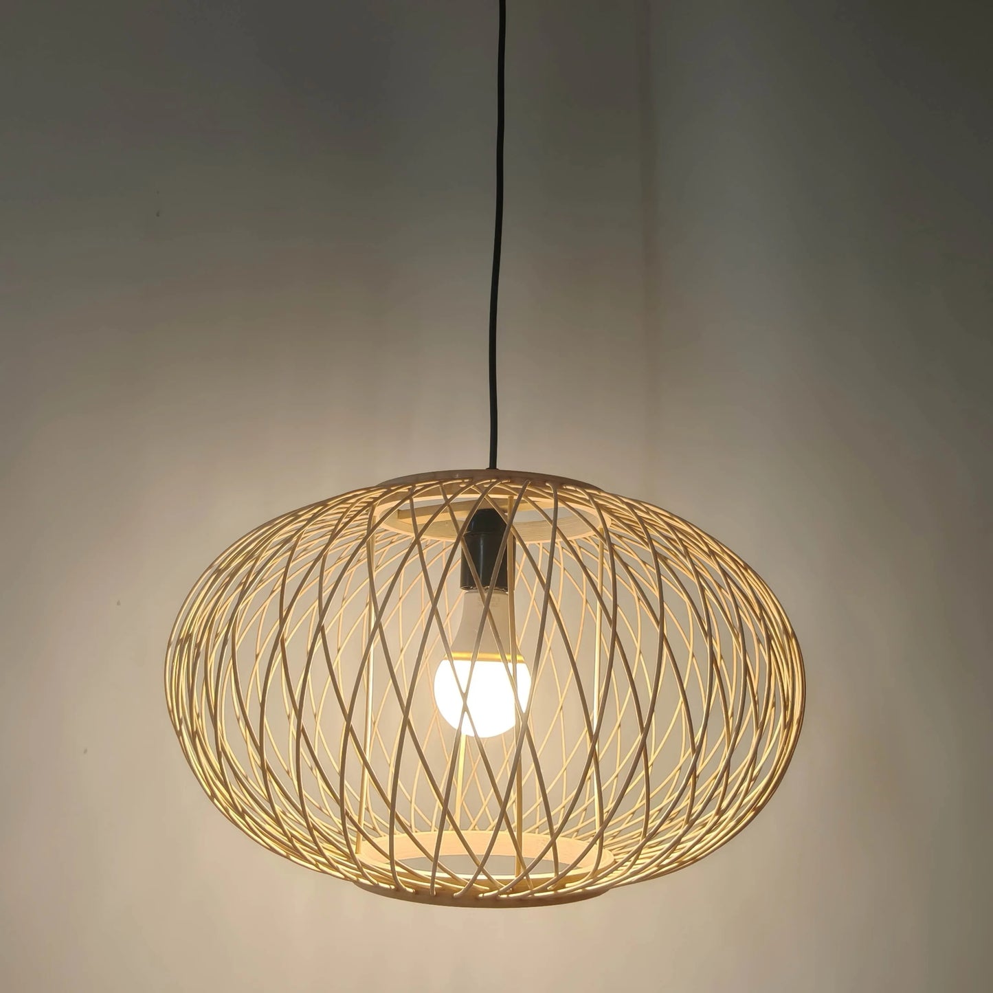 Nordic Globe Bamboo Pendant Light Shade | Cage Design – M11/E27/E26