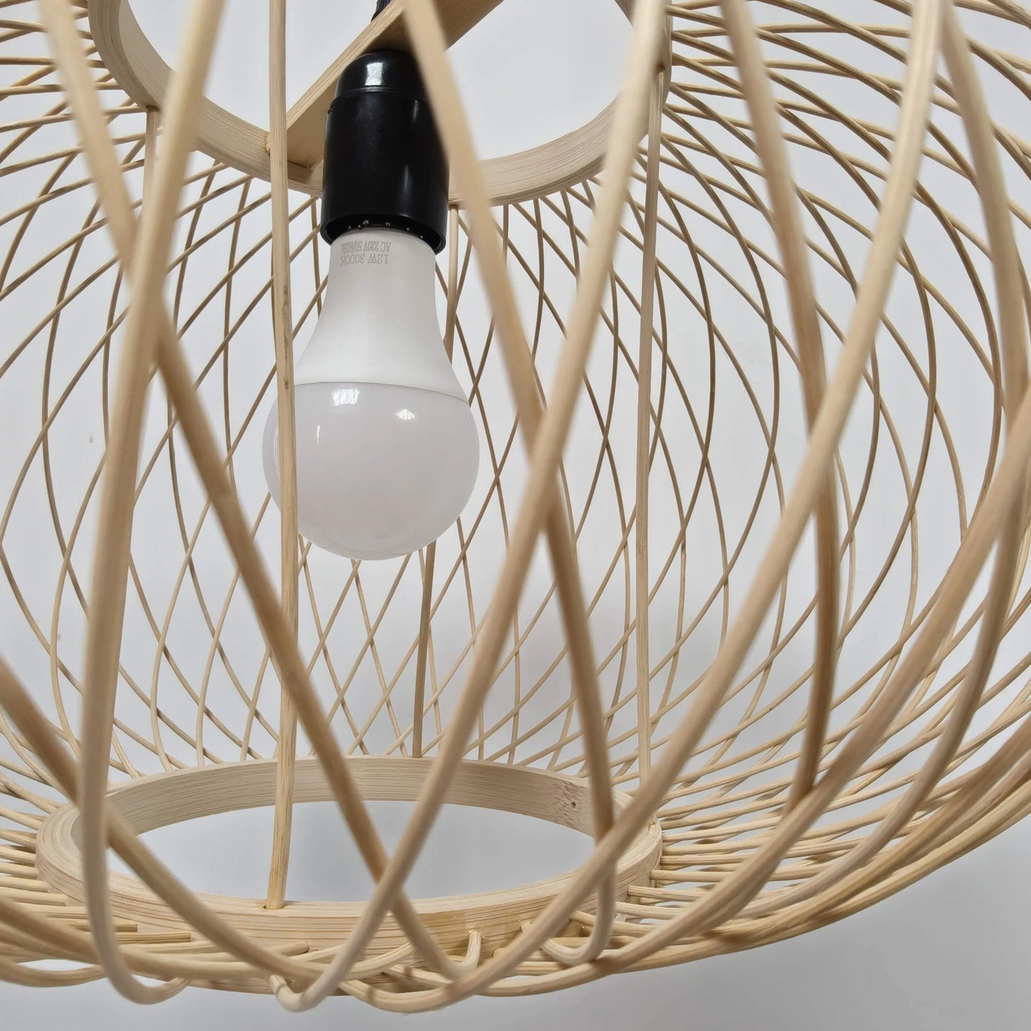 Nordic Globe Bamboo Pendant Light Shade | Cage Design – M11/E27/E26